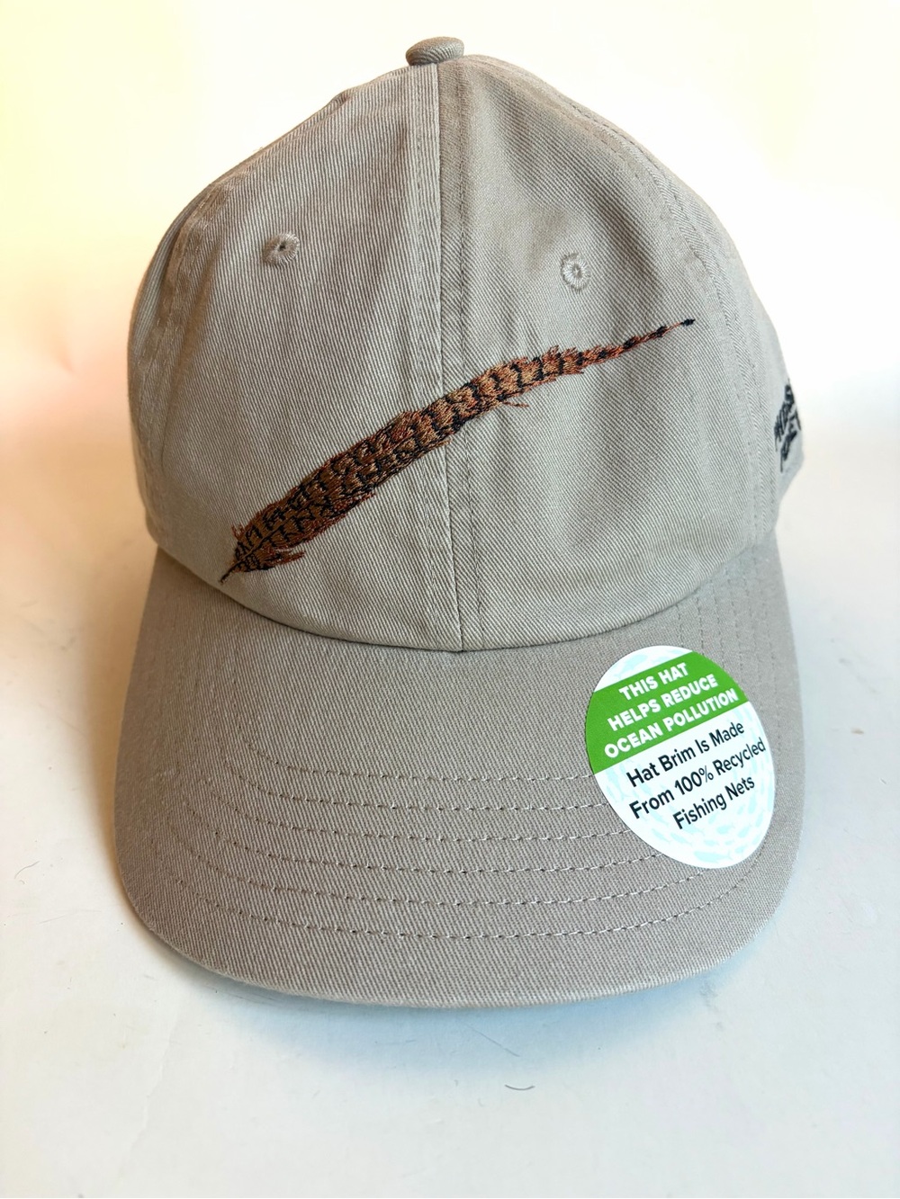 Orvis Pheasants Forever Hat Tan Khaki Embroidered Rooster Adjustable Cap NWT